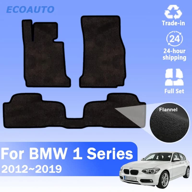 BMW Car Velvet Car Set 1 F20 2012~2019 5 Hatchback Doors, Custom Premium Protective Mats