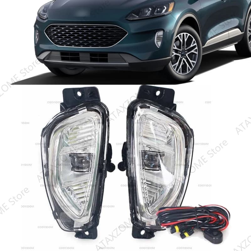 1 Set LED Fendinebbia Per Ford Escape 2020 2021 Parti Fendinebbia Fendinebbia Montaggio Faro Fendinebbia Fari Accessori Auto
