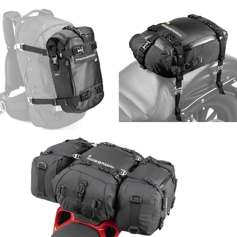 Zaino per Moto Uglybros Impermeabile 10L 20L 30L, Borsa Posteriore Universale per Moto, Borsa Laterale per Esterni, Accessori per Borse da Sella