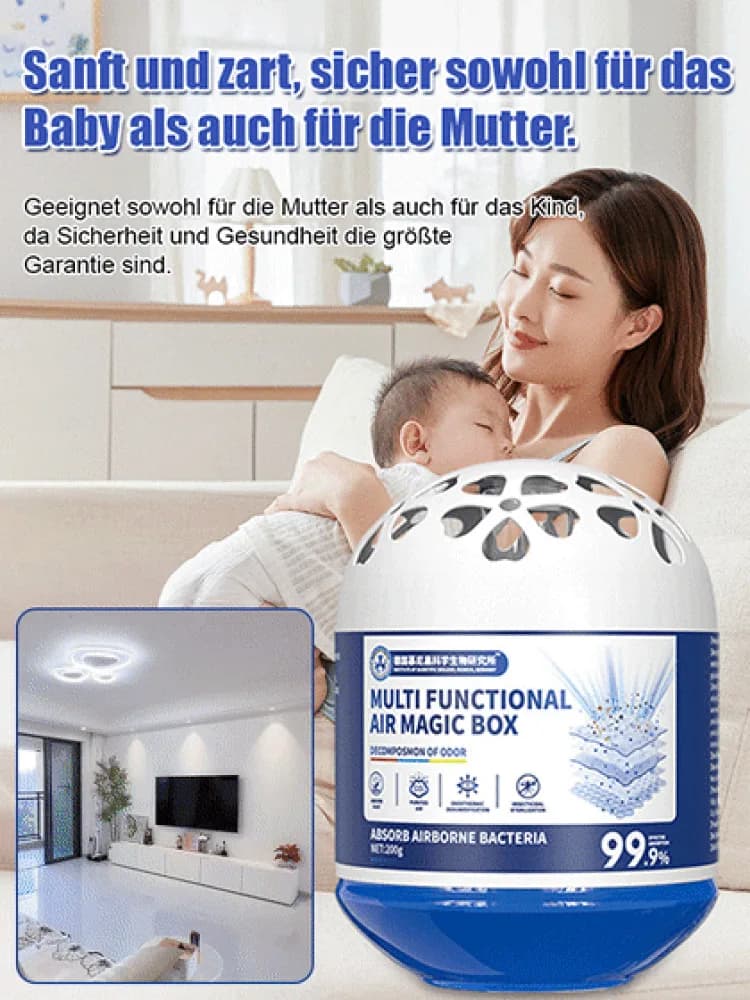 Scatola Purificatrice d'Aria Naturale 200g con Formula Vegetale per Casa, Camera da Letto, Soggiorno, Stanza dei Bambini, Cucina, Spazi per Animali Domestici, Uso 24H