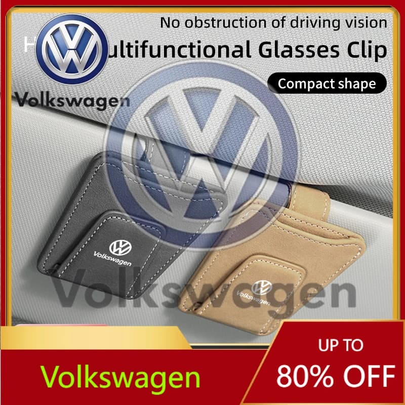Modanature Decorative per Volkswagen VW: Clip Magnetica Porta Occhiali e Porta Carte per Parasole Auto Volkswagen VW Golf