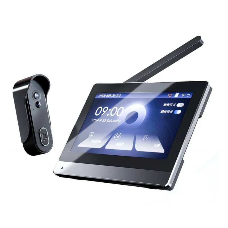 7-inch Doodle WIFI Wireless Video Intercom Doorbell Full Touch High-Definition 1080P Display Multi-Angle Monitoring Home