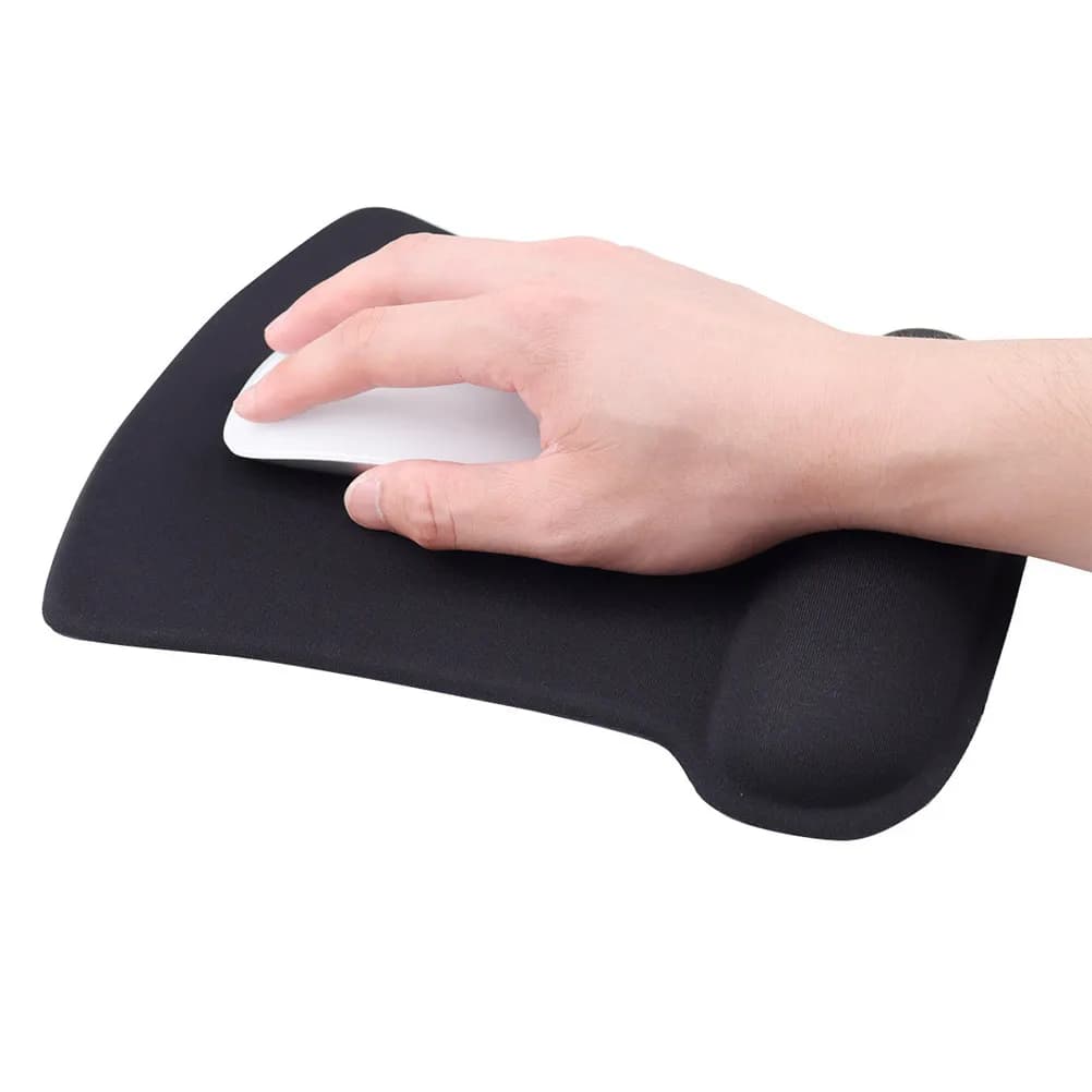 Tappetino per mouse da computer con poggiapolsi, design ergonomico ispessito antiscivolo, tappetino per mouse da ufficio per laptop, supporto per il polso antiscivolo, comfort