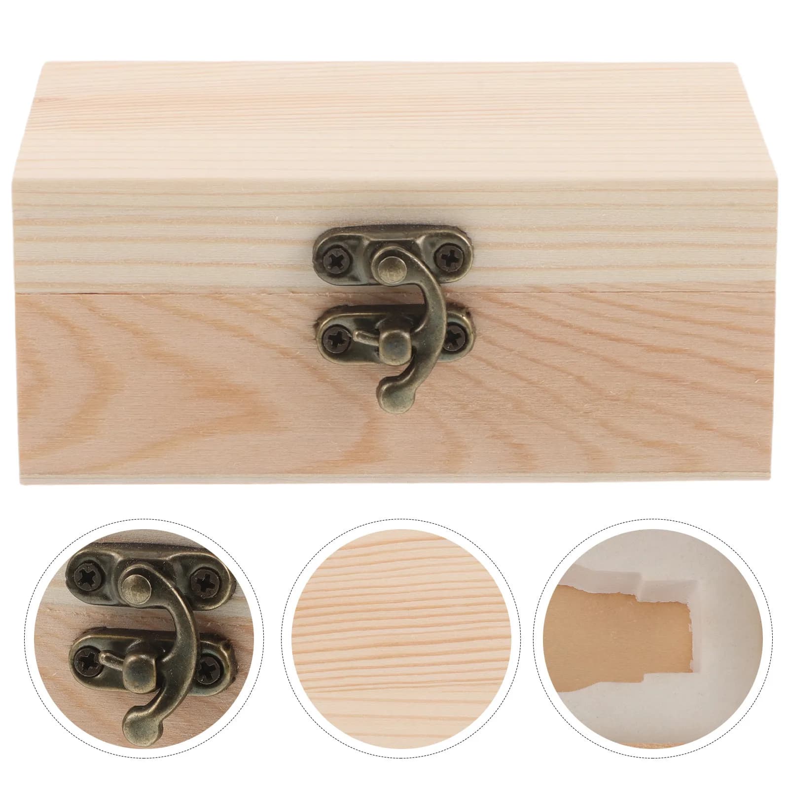 3 pcs essential oils box, wood case for aromatherapy, shockproof, with UV protection, foam coated, for travel perfume bottles