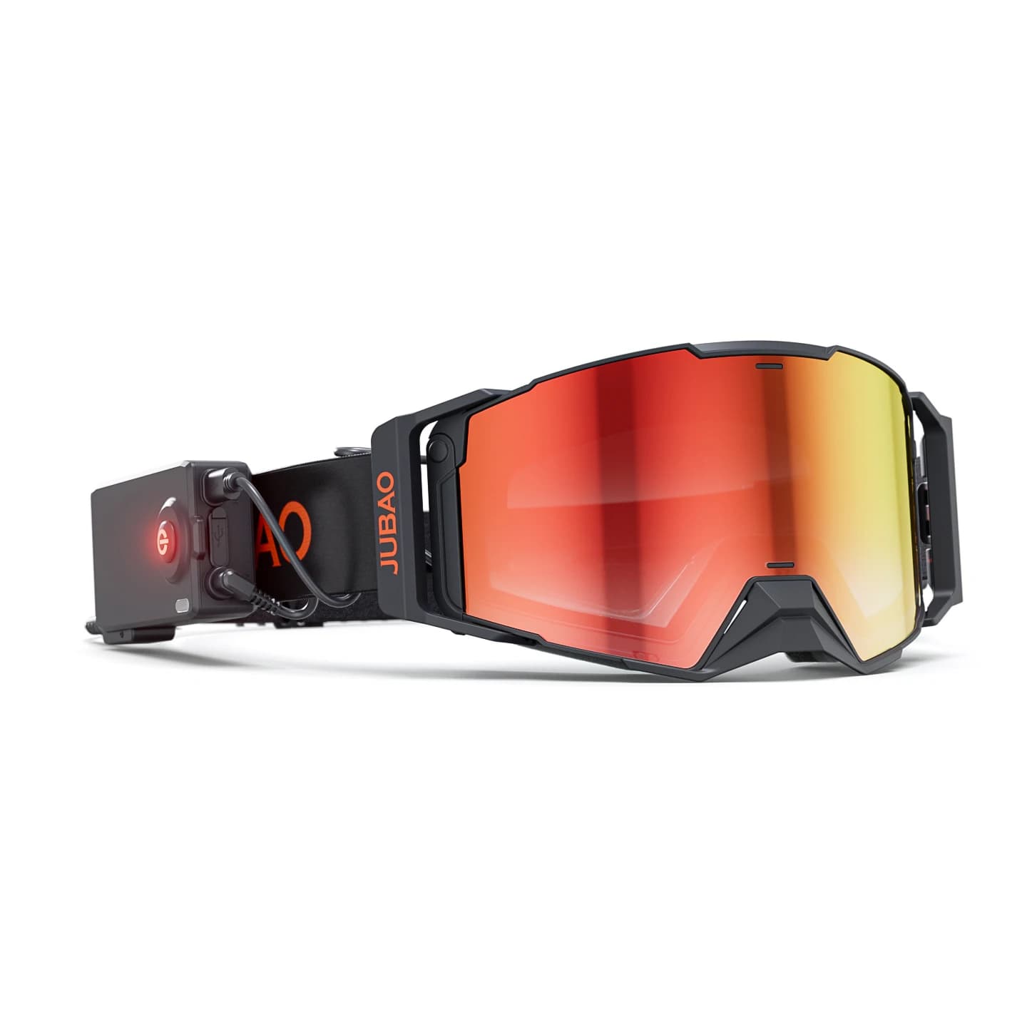 High-Quality Electric Heating Defogging Ultra-Wide-Angle Cylindrical Ski Goggles with Progressive Tinted Lenses