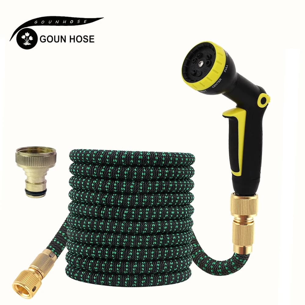 25FT-125FT Garden Hose Extensible Flexible Magic Hose High Pressure Car Cleaning Wash Pipe Courtyard Irrigation Watering Tool