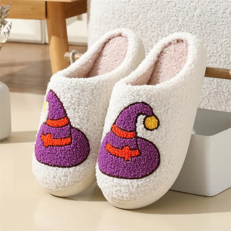 YNPO New Cartoon Fluffy Platform Slippers Women 2025 Winter Plush Warm Cotton Shoes Woman Comfort Non Slip Unisex Home Slippers
