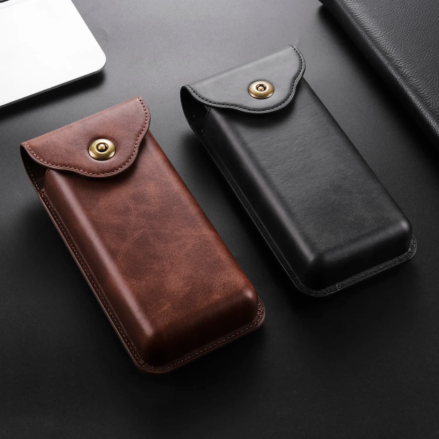 Custodia da cintura in pelle di lusso con clip da uomo Marsupio per Samsung Galaxy Z Fold 7 6 5 4 3 2 5G Fold7 Fold6 Fold5 Fold3 Custodia per fondina