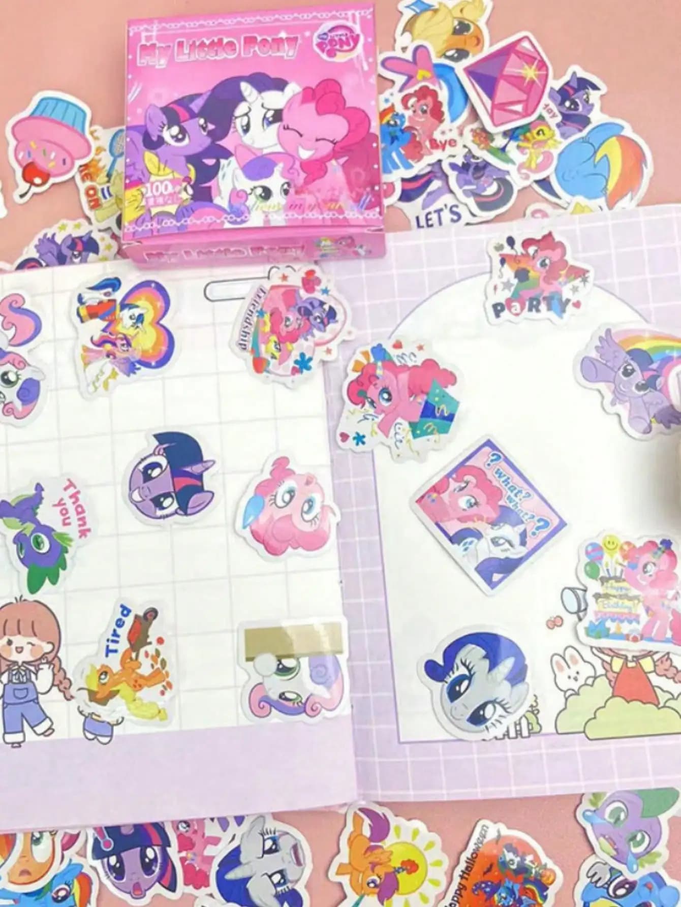 100 pcs Boxed Stickers – Waterproof Aesthetic Decals for Journaling, Phone Cases, Laptops & Luggage. Perfect Room & Home Decor.