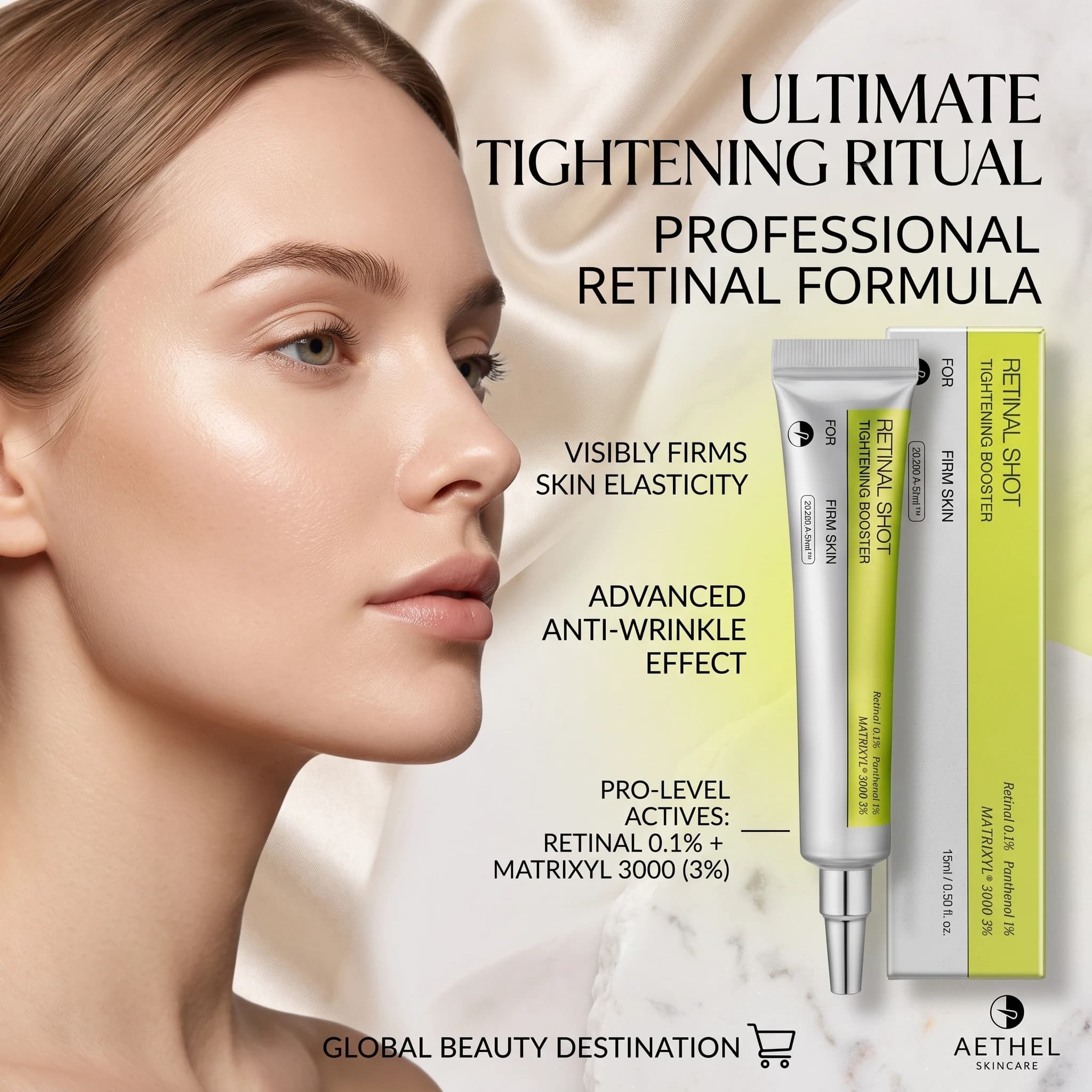 Korean Retinol Vitamin C Facial Serum Moisturizing Firm Bright Improve Dull Uneven Skin Tone Essence