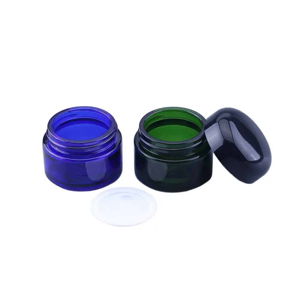 6 pcs/lot 30g Reusable Ointment Bottles Hollow Glass Vase Cosmetic Vase Umbrella Cream Container For Face