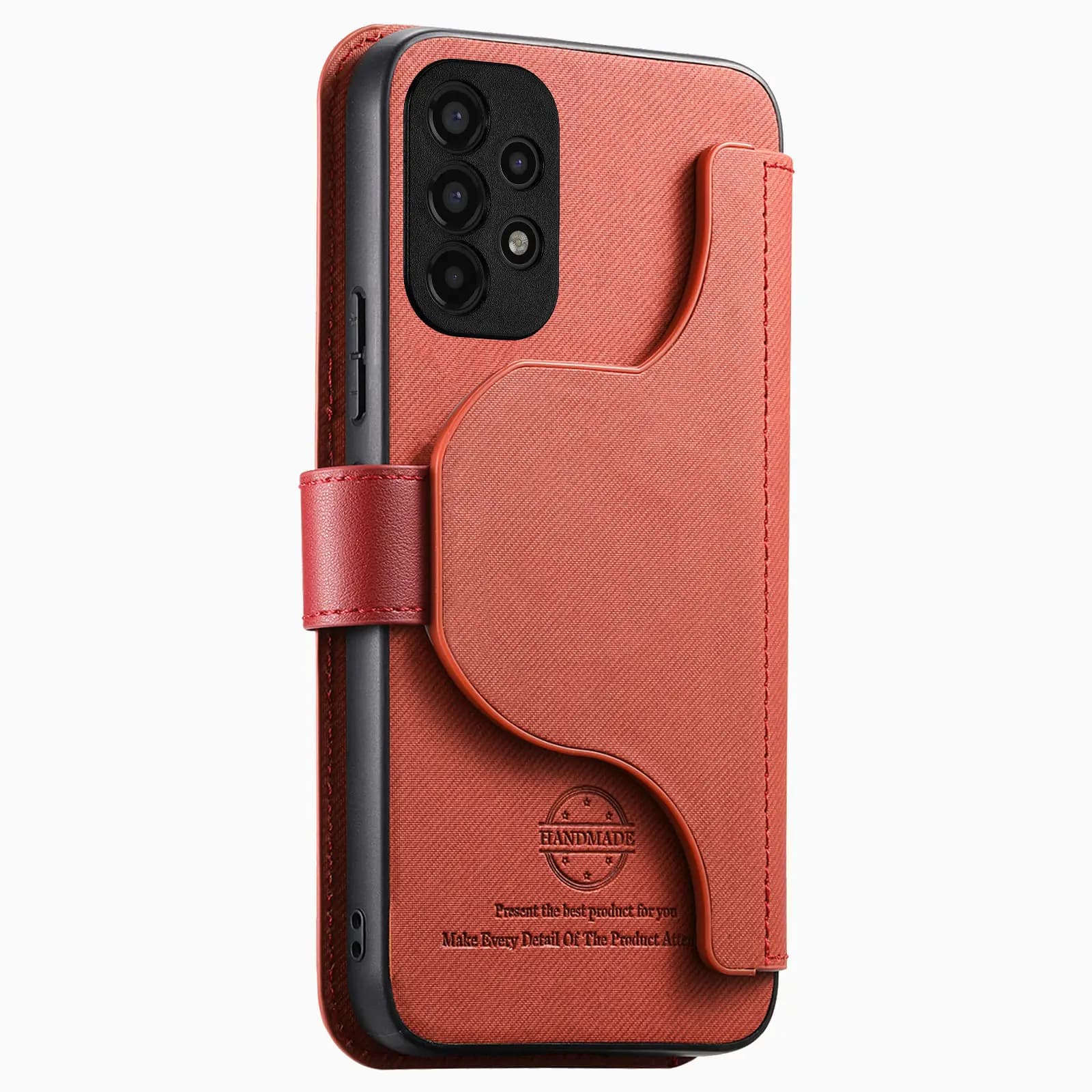 Cover a portafoglio 2-in-1 in TPU e tessuto con slot per carte per Samsung Galaxy A22 A13 A14 4G A15 A16 5G, custodia antiurto con protezione RFID.