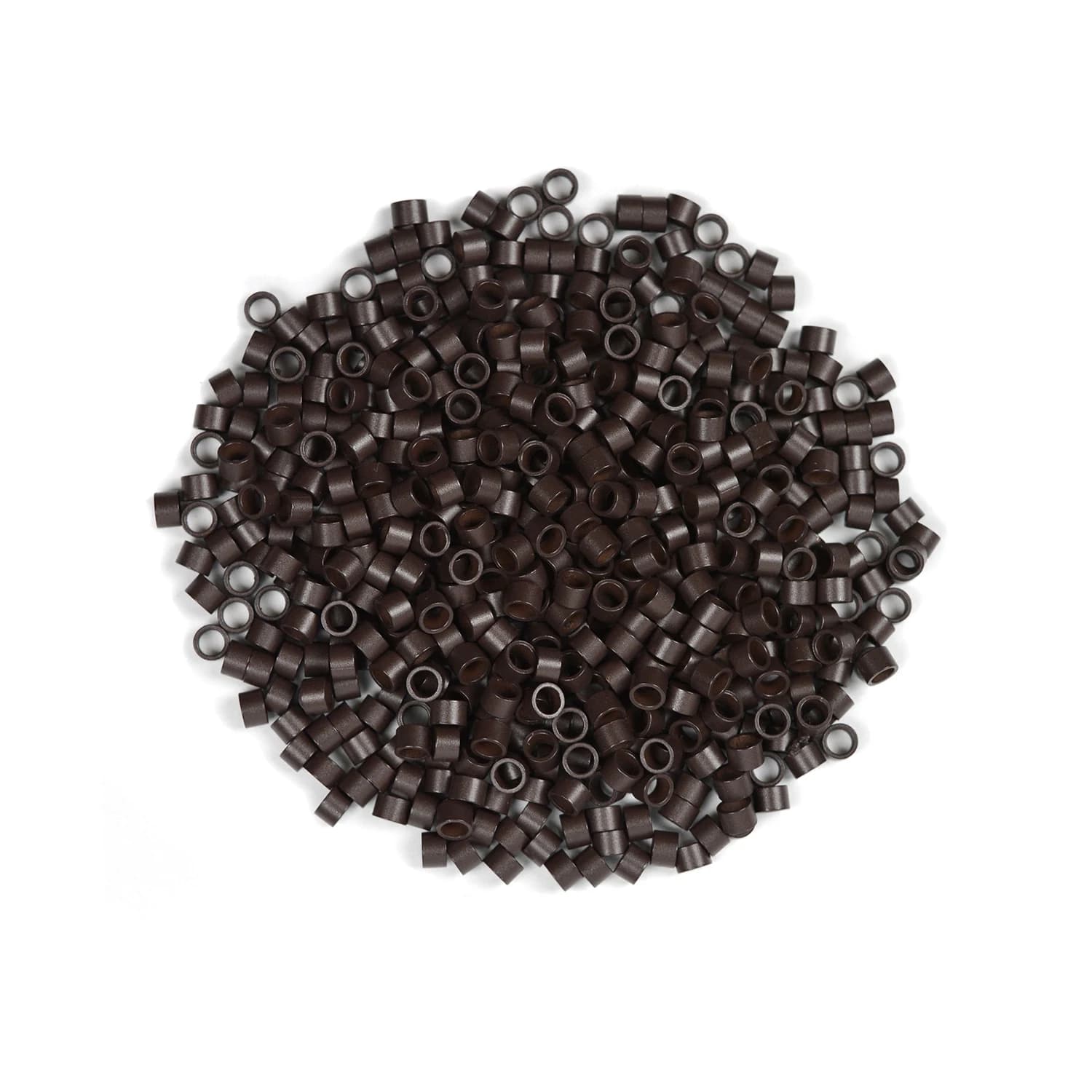 500 Pezzi Micro Anelli/Legami/Perline per Extension Capelli 4.0X2.8X2.8mm, Perline per Capelli, Anelli Nano Senza Silicone per Extension di Capelli Umani