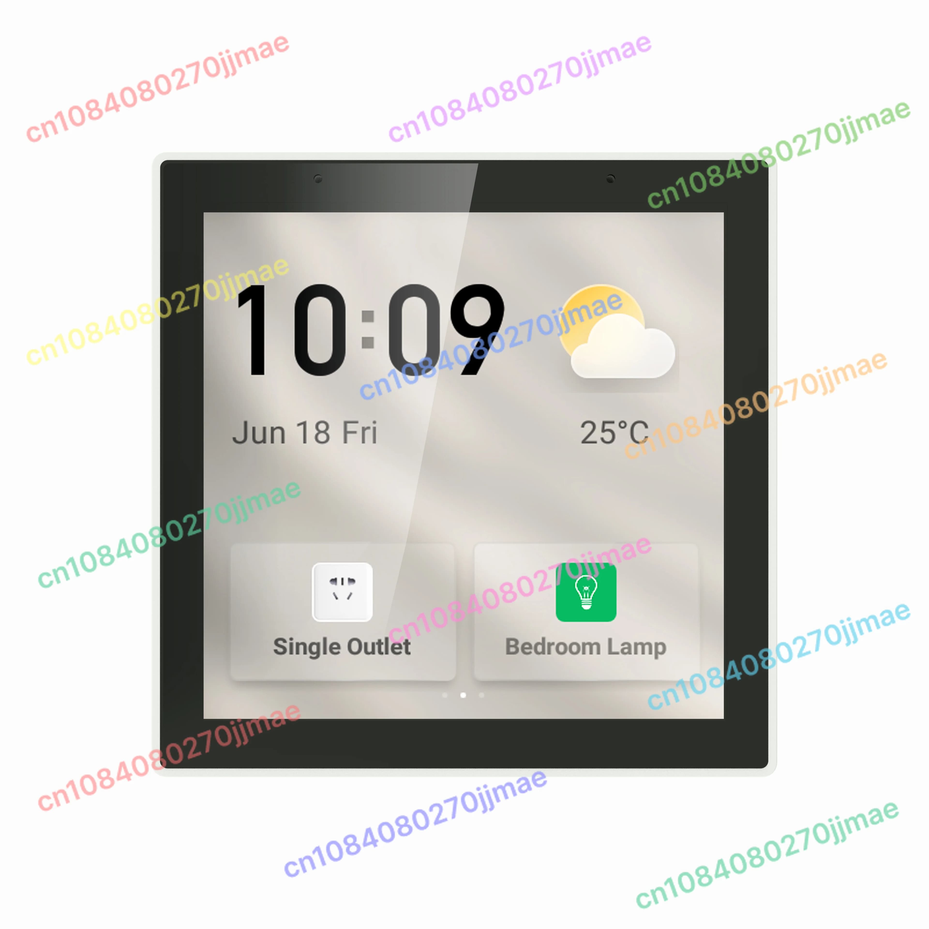 Pannelli di controllo a parete Serratura Tuya Smart supportata per edifici elettrici Pannello interruttori a parete standard UK T6