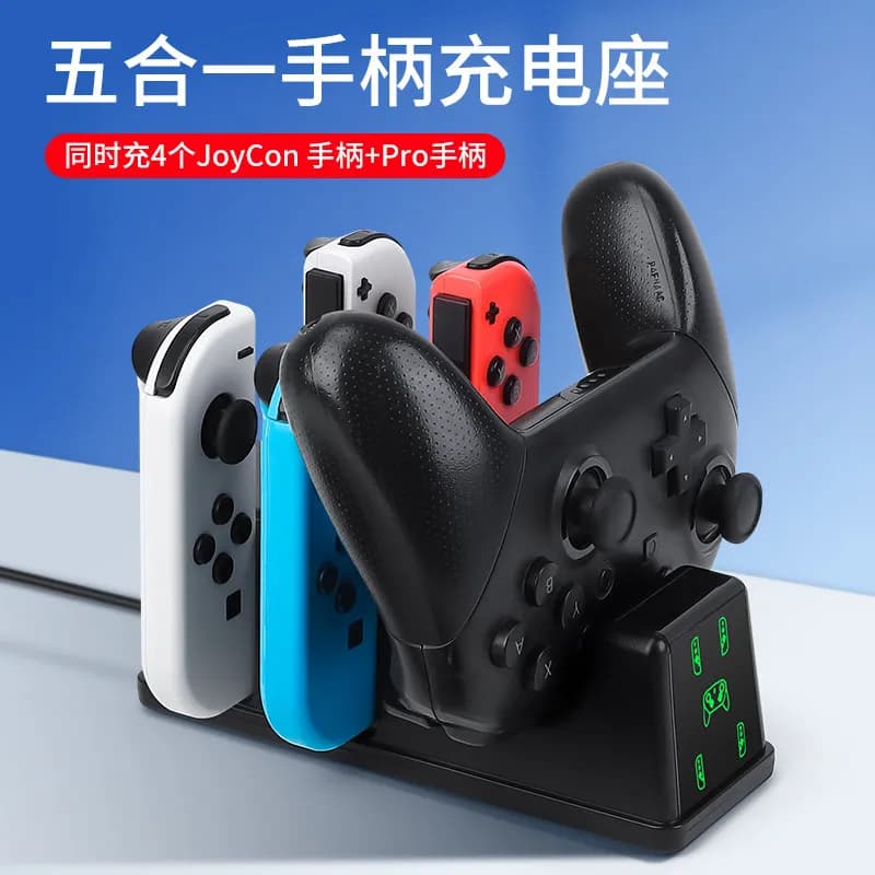 Impugnatura Switch2 per Joycon, Base di Ricarica, Supporto Divisibile per Console NS2, Caricatore Dock OLED, Connettore Portatile, Accessori