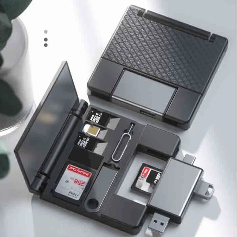 Multifunctional OTG Card Reader Type-C Interface Universal Card Reader Storage Box Quickly Transmit 7-in-1 SD Card Reader
