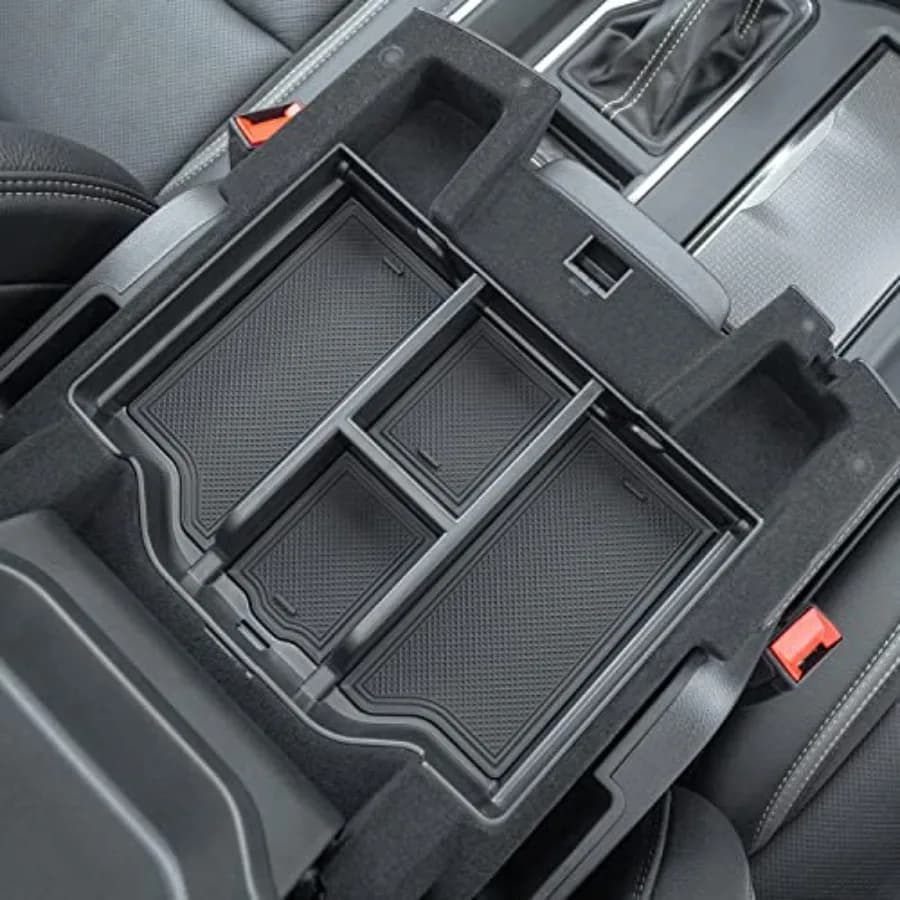 Compatible with 2019-2024 2025 2026 Dodge RAM 1500 2500 3500 Center Console Organizer ABS Plastic Material Interior Accessories