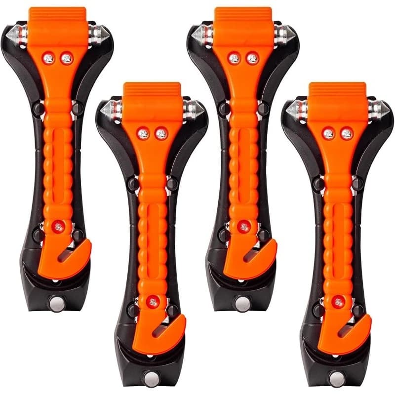 1pcs Double-Ended Window Breaker & Seat Belt Cutter Automotive Safety Hammer for Instant Glass Shattering & Emergency Egress
