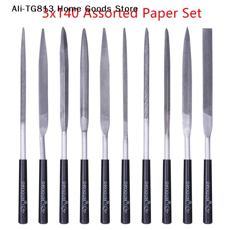 [TG813]10pcs/set Metal Needle File Set Wood Rasp Metal Polishing Hand File Tools Steel Rasp Needl Filing