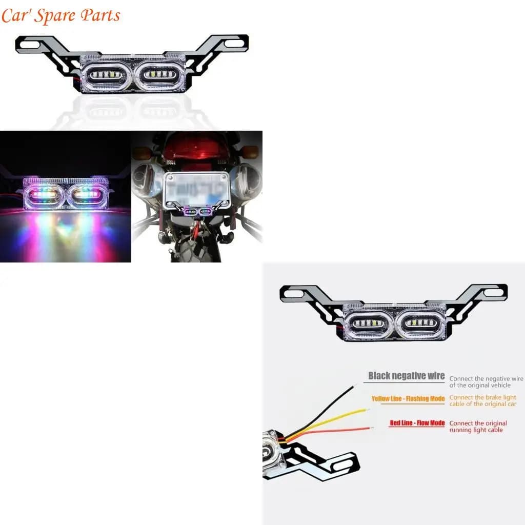 Y4UA LED Portable LED Light con lungo duratura basso consumo alimentazione Night Ridings Light ABS per scooter elettrici