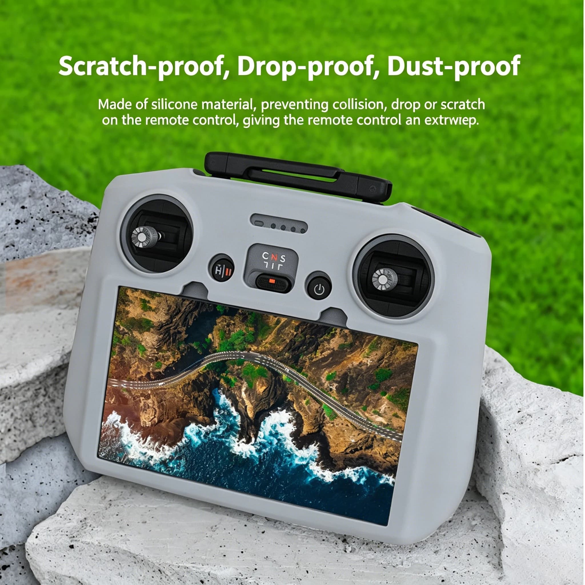 New model suitable for DJI MINI4PRO remote control silicone cover AIR3 drone RC12 with screen saver cover accessories