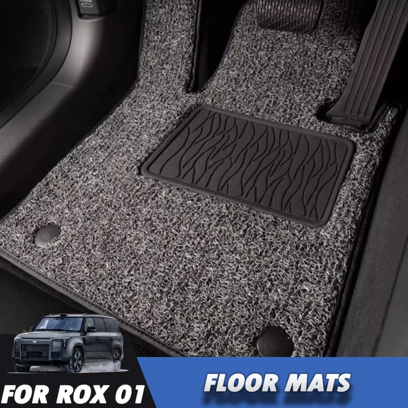 OEM-Style Car Floor Mats for Polestones 01 ROX 01 Full Set Carpeted Interior Protection Carpet Foot Pad Full Rug Accessories