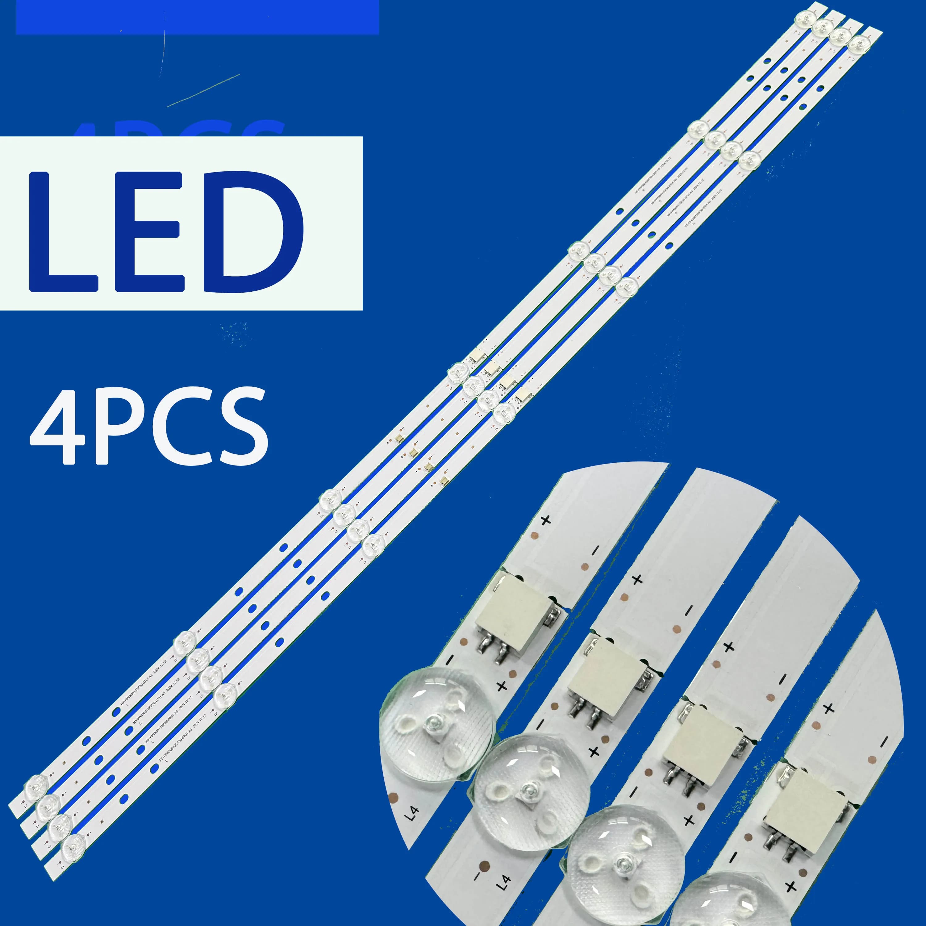 Striscia LED RF-FP430012SF30-0701 per L43M6-6ARG L43M7-EARU L43M8-AFRU L43M7-EA 70401-01395 2B36577