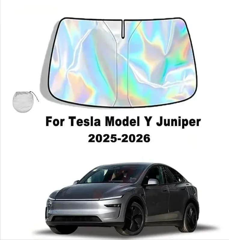 For Tesla Model Y Juniper 2025-2026 Car Windshield Sunshade Cover Front Window Sun Shade Visor Auto Interior UV Protection
