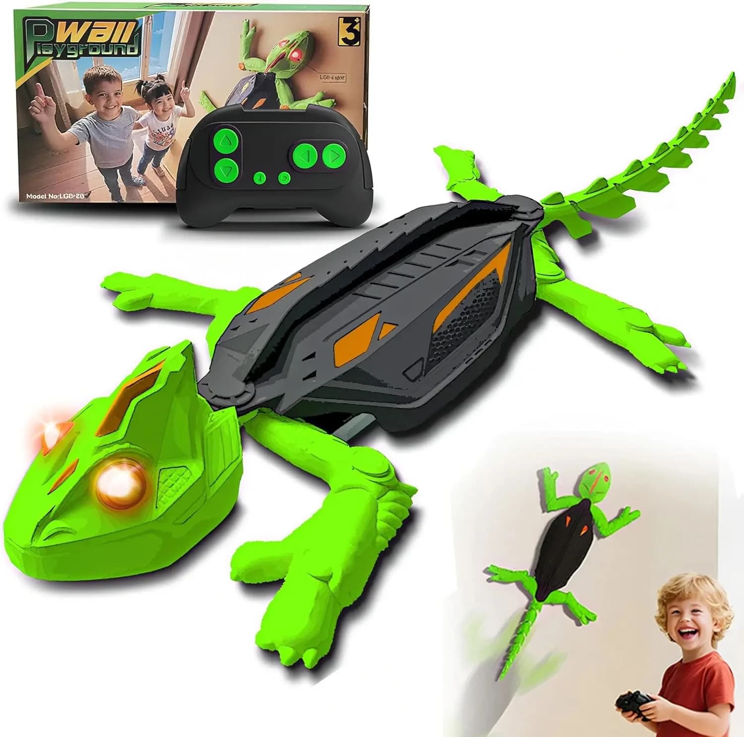 Electric Remote Control Wall Climbing Toy Lizard Gecko Animal Bionic Toys for Children Boys Girls Novelty Gift Wall Game Toy