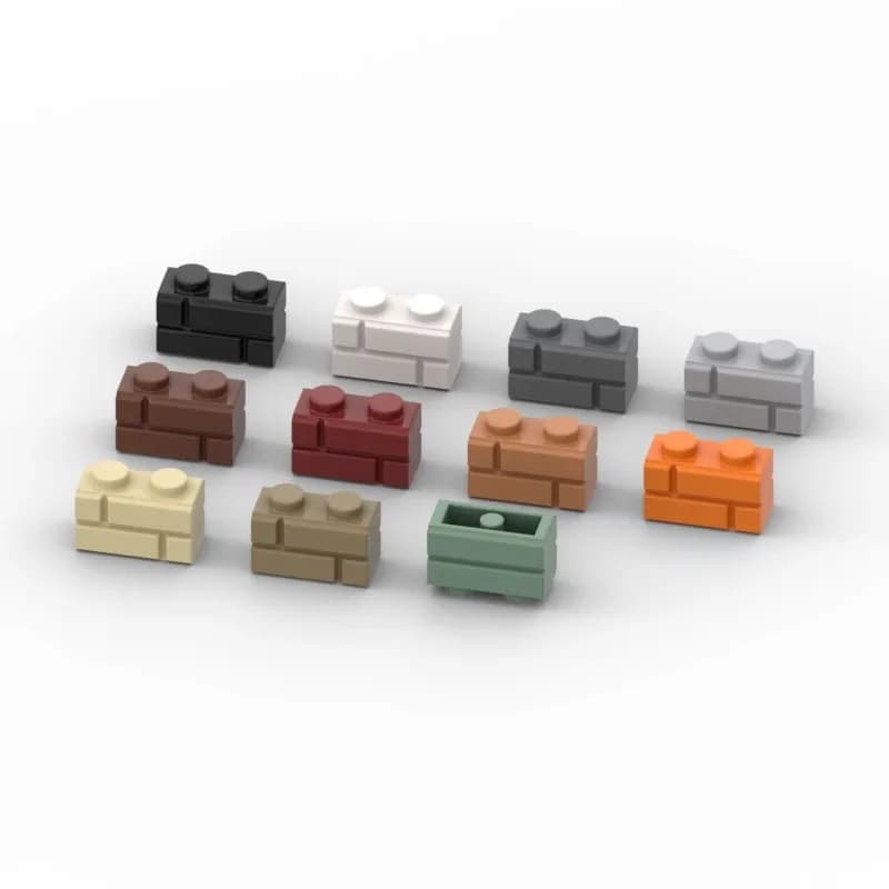 20Pcs MOC compatibile assembla particelle 98283 Brick Special 1x2 con profilo in muratura Building Blocks parti fai da te Educational To