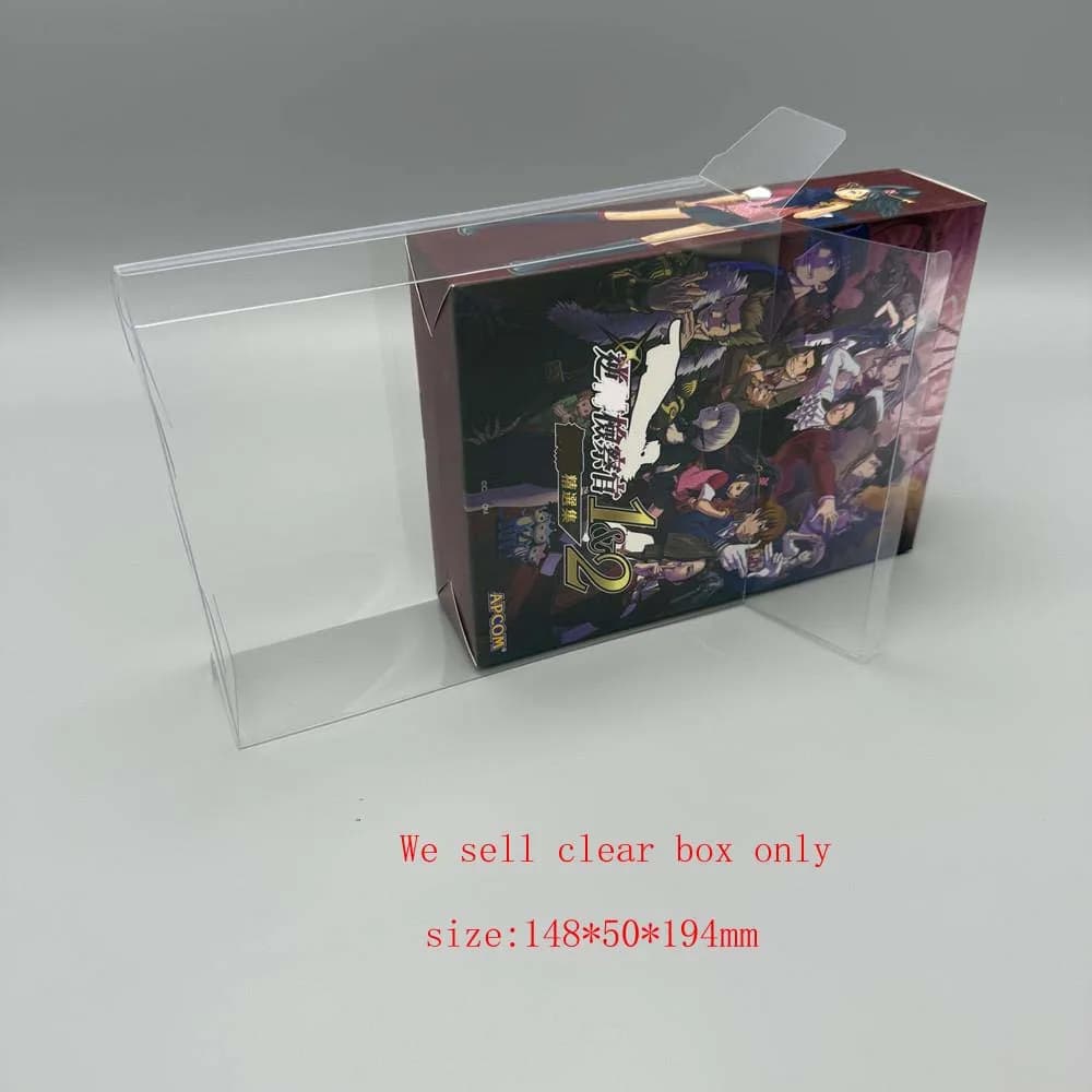 Protezione scatola trasparente per allevamenti Ace Attorney/Switch/NS Raccogli scatole TEP Storage Game Shell Vetrina trasparente