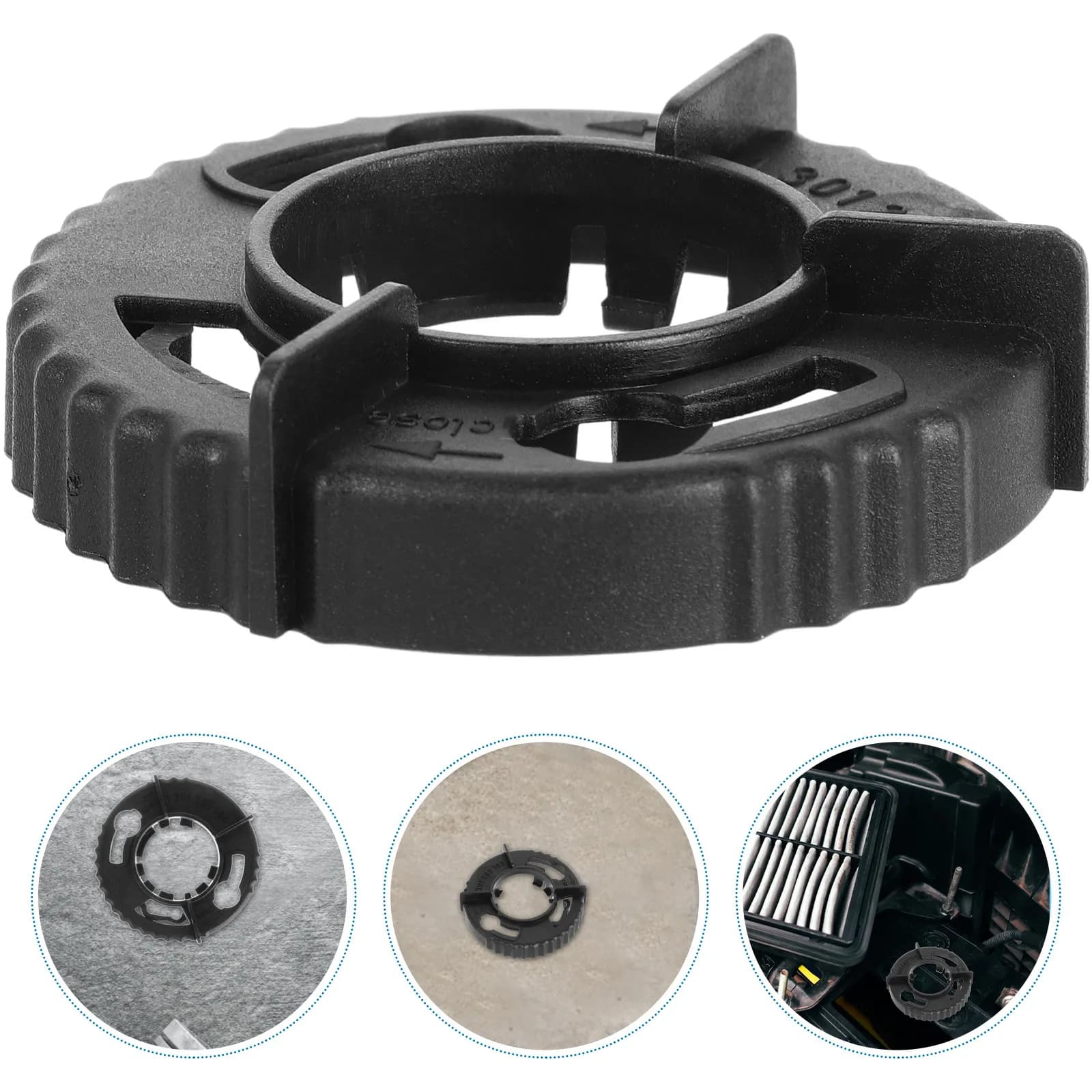 Anello di Fissaggio per Portalampada Auto, Design Moderno ed Elegante, Aderenza Sicura, Resistente a Tutte le Condizioni Atmosferiche