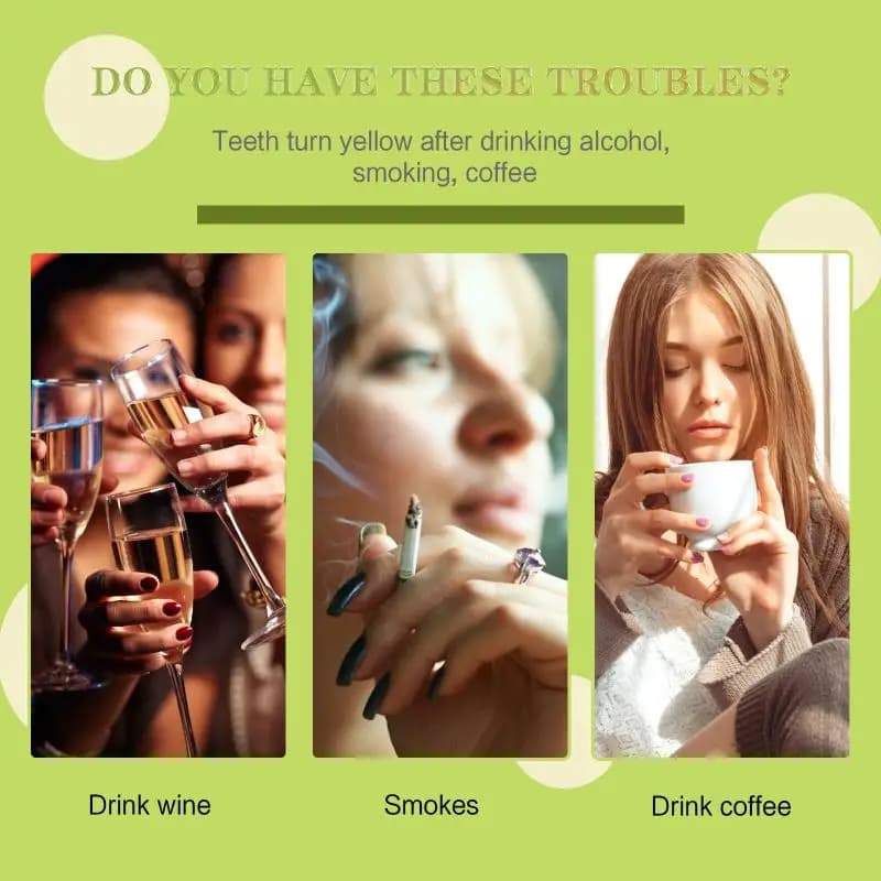 Coconut Oil Whitening Strips - Cleans stains, whitens teeth, oral care teeth whitening strips