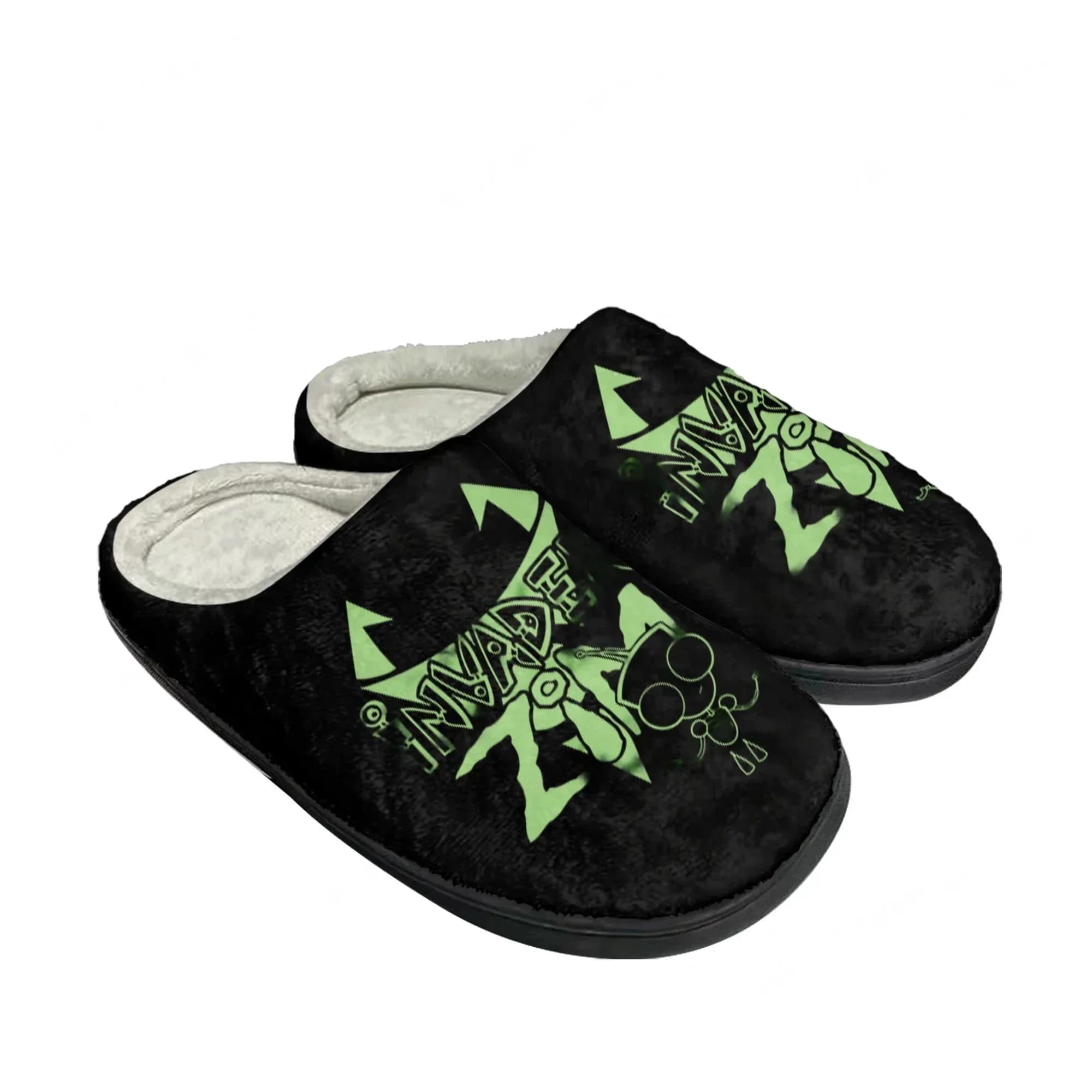 Pantofole in cotone Zim Home per uomo, donna e adolescente, modello Invader, in peluche, per camera da letto, casual, calde, personalizzate, termiche, da interno, stile anime.