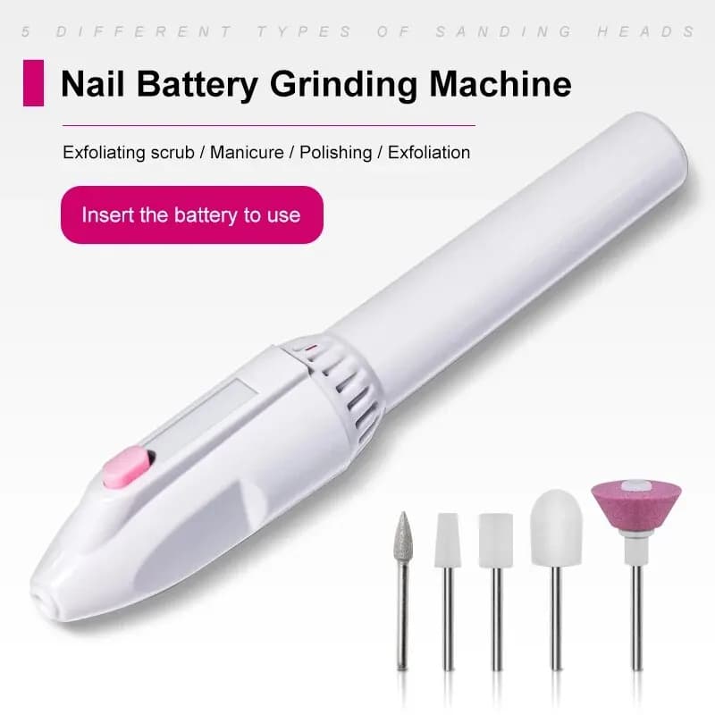 5 in 1 MINI trapano elettrico per unghie Kit pedicure rettifica lucidatura nail art levigatura strumenti penna per rimuovere le unghie acriliche