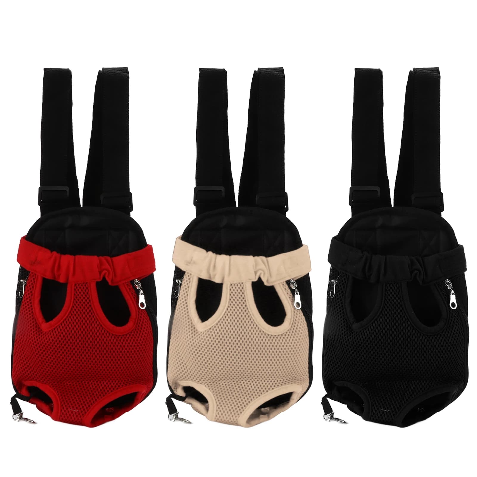 Zaino Traspirante Portatile per Animali Domestici, Borsa Frontale per Gatti e Cani, Ideale per Escursioni, Viaggi, Bici e Moto