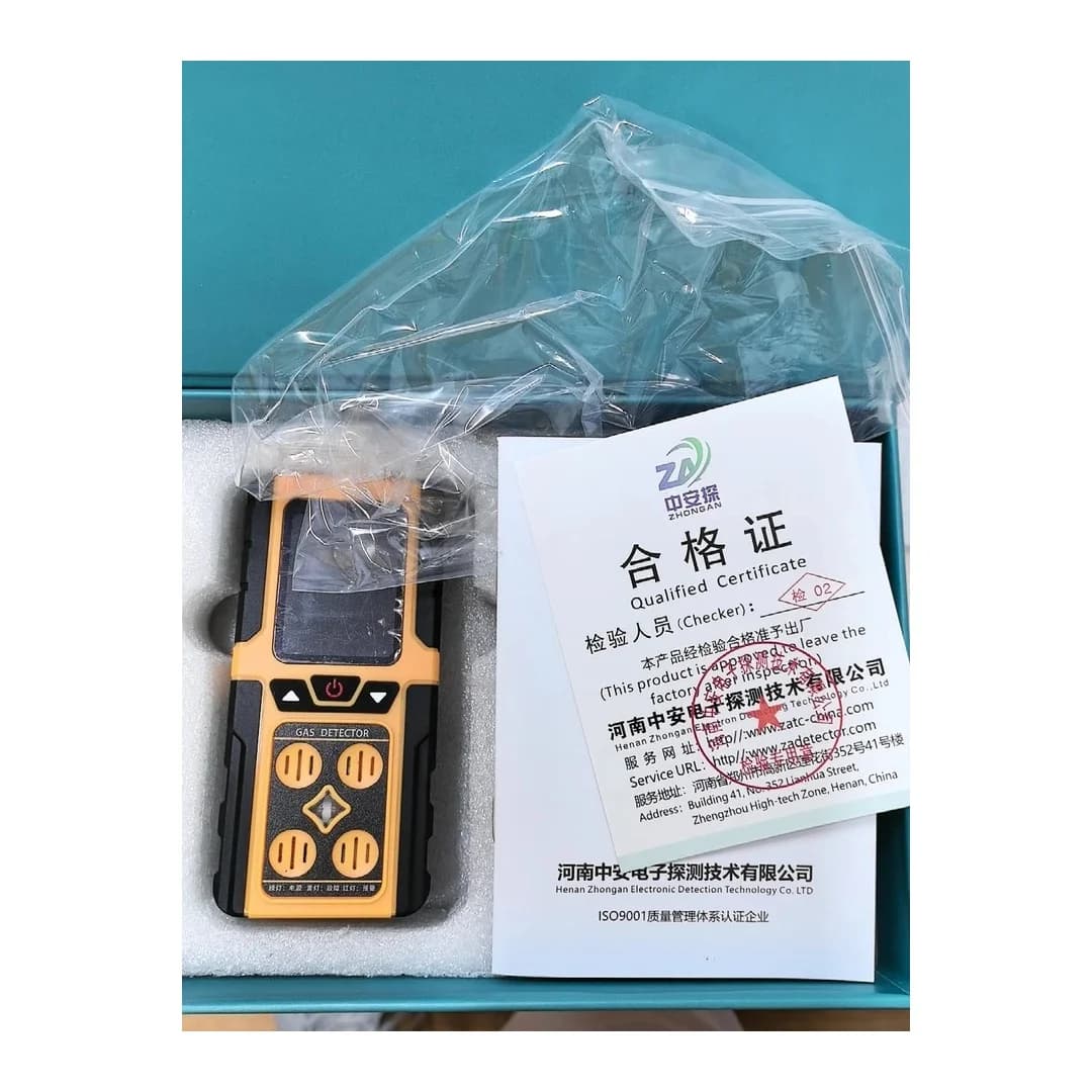 Zhong'an Rilevatore di gas portatile quattro in uno con concentrazione di gas combustibile, ossigeno, solforuro di idrogeno e monossido di carbonio Lea