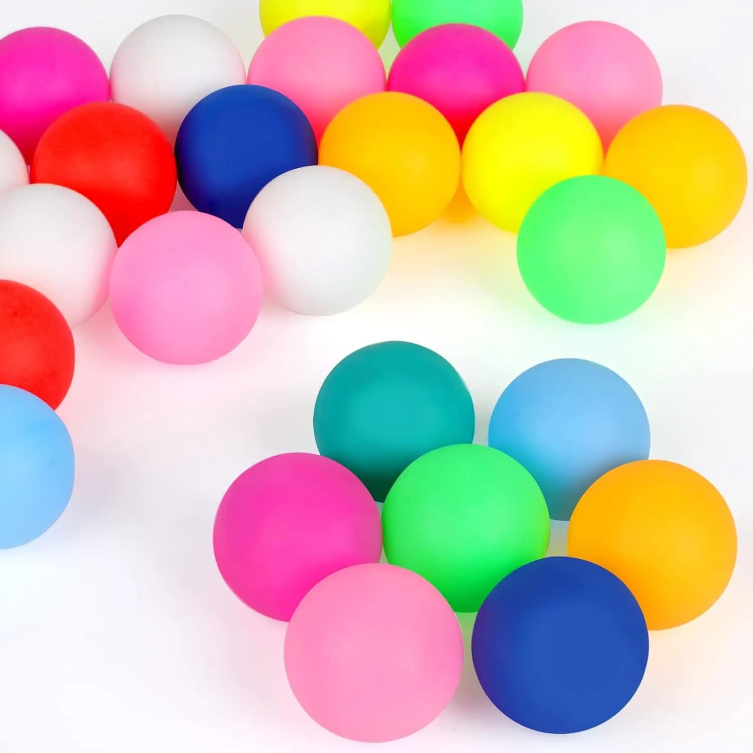 28 palline da ping pong colorate da 40 mm per giochi, artigianato, giocattoli per bambini e animali domestici - Divertimento duraturo