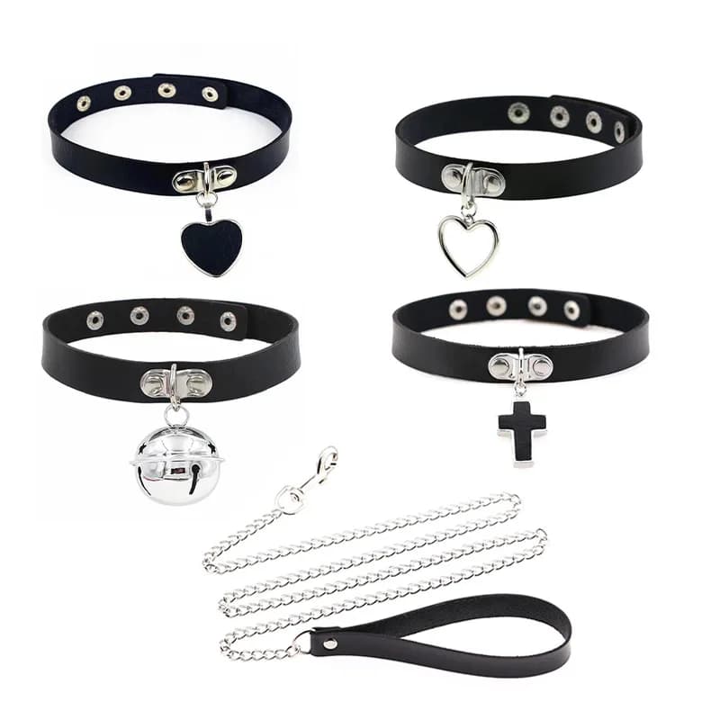 Sex Traction Rope Bell Collar Dog Chain Role Playing Training Couple SM Toys Sex Toys