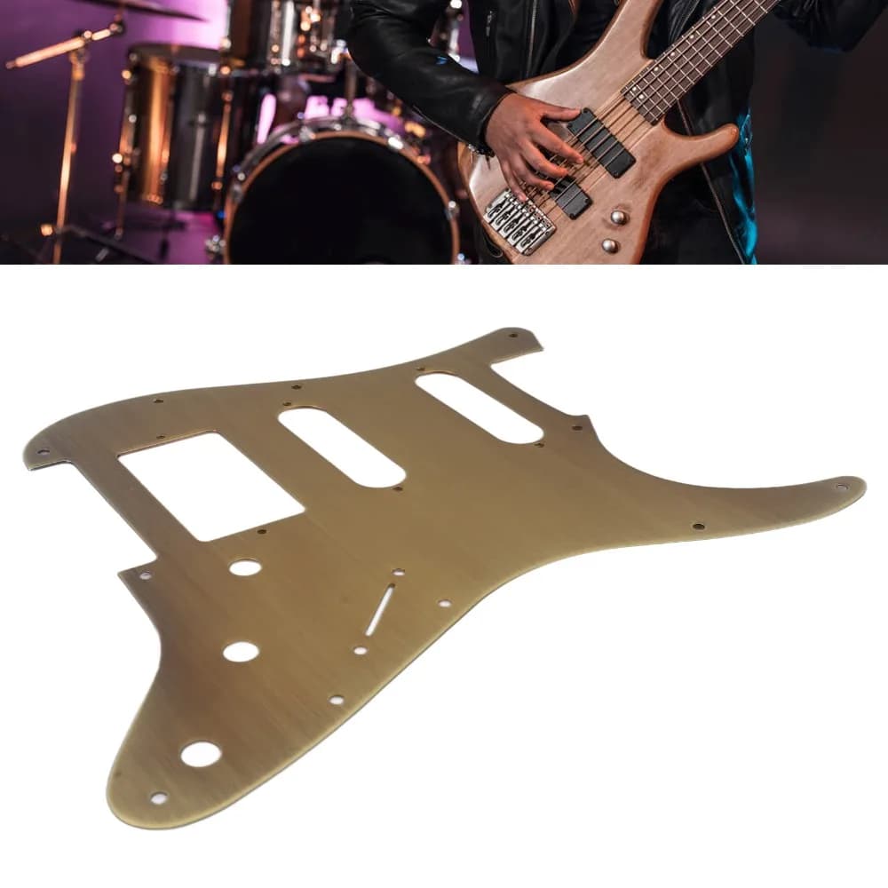 ​ Configurazione HSS ​ ​ Battipenna per Chitarra ​ Lega di alluminio ​ Anti-graffio ​ ​ Pick Guard ​ Bronzo ​ Piastra Antigraffio per Chitarra Elettrica ​