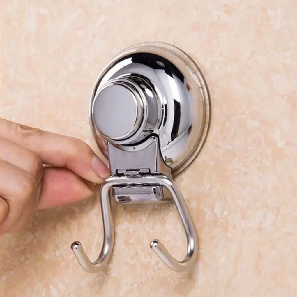 Small stature large energy star in stainless steel double hook carrying capacity of 10KG Storage rack double stainless steel hook