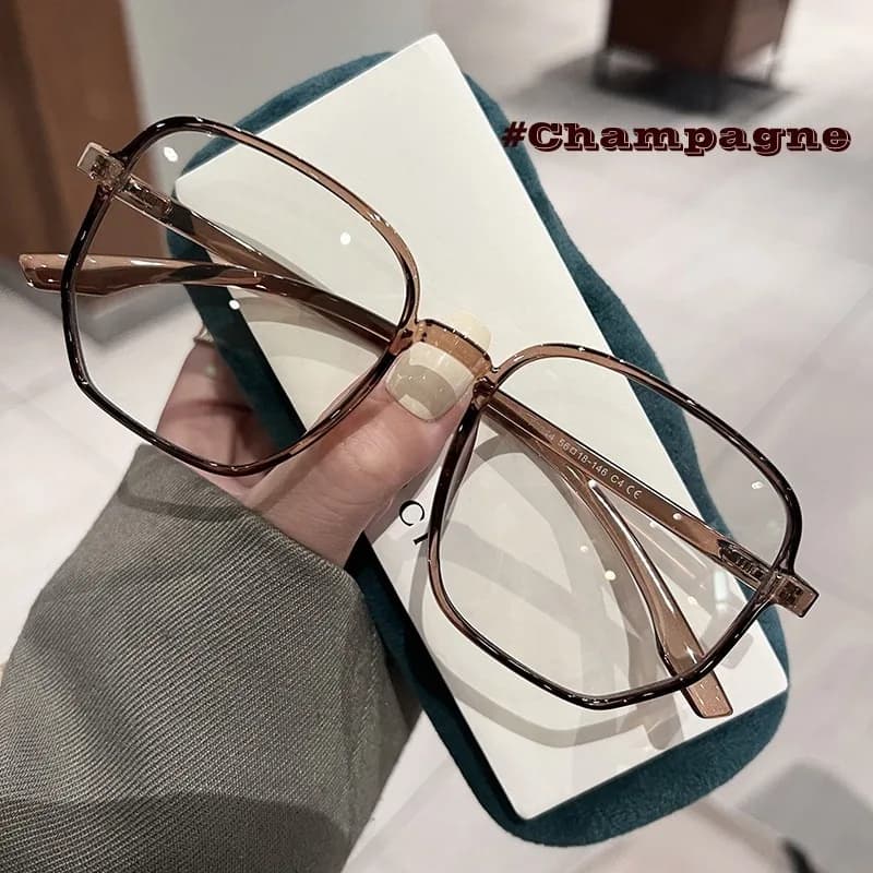 Occhiali ultraleggeri Uomo Donna Occhiali da vista Occhiali da vista con montatura quadrata di grandi dimensioni alla moda