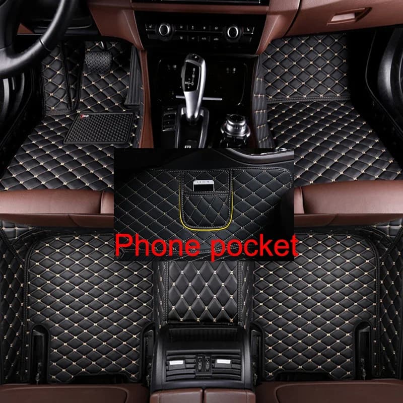 3 piece full cover custom car mats for BMW Series 7 E38 E65 E66 2001-2008 I7 2023 2024 Car accessories