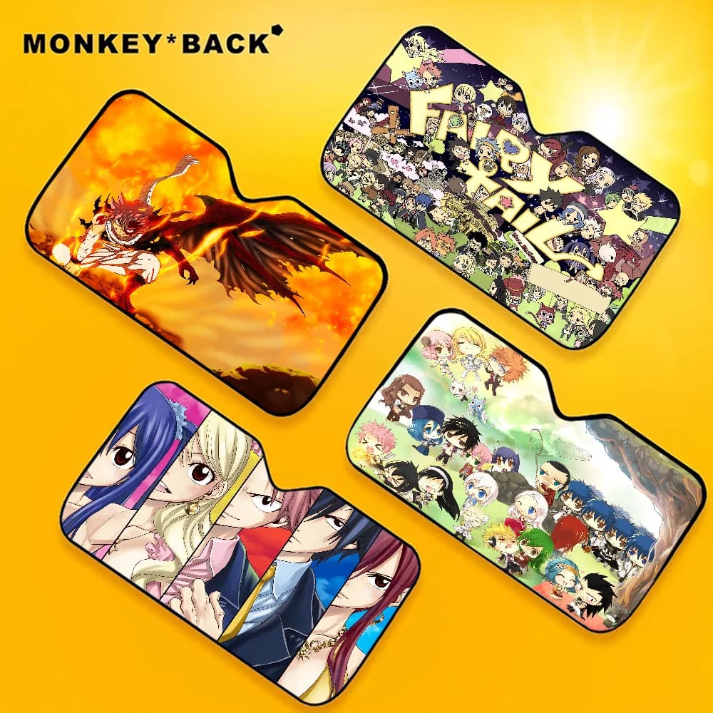 Anime Fairy Tail Shade per auto Parabrezza Copertura Riflettore Protezione Privacy Parasole Decor Regalo per le donne