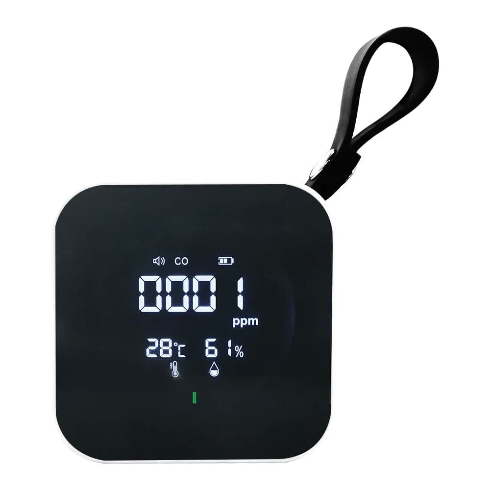 Rilevatore di monossido di carbonio (CO) Alimentatore 3 in uno Batteria al litio ricaricabile Cavo di ricarica tipo C da 800 mAh