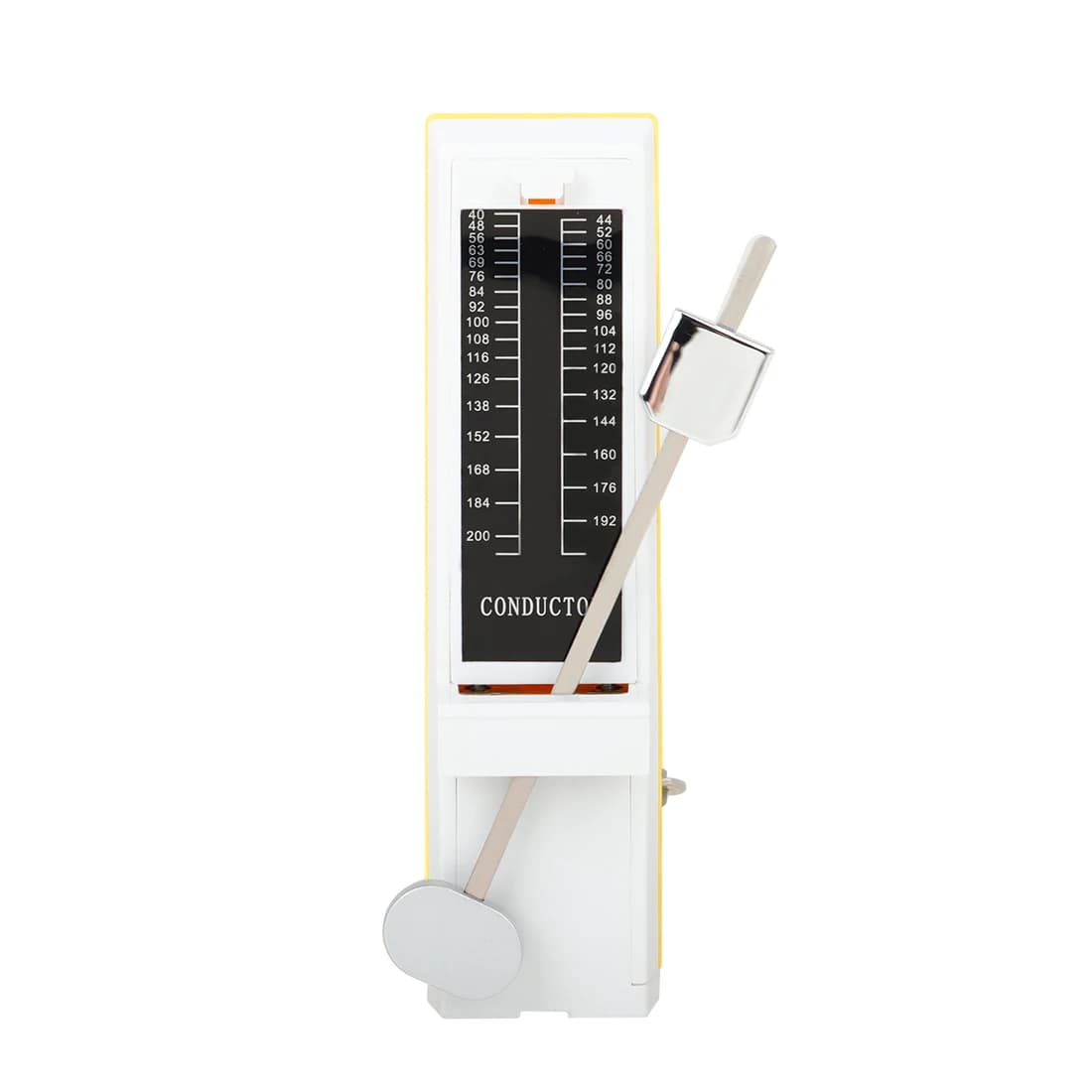 JP-10 Metronomo giallo universale Ritmo preciso Metronomo a pendolo meccanico per chitarra/Piano/Violino Strumento musicale