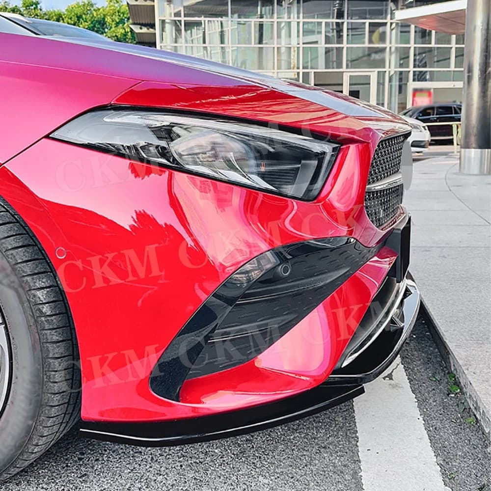 Spoiler ABS Front for Auto, Diffuser and Kit Cars for Mercedes Benz Class A W177 A180 A200 A35 AMG 2023+