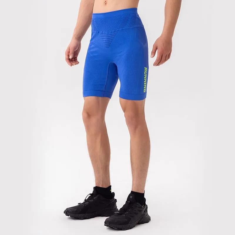 Sports Tight Shorts Marathon Long Running Compression Pants Outdoor Quick-drying Breathable Road Cycling Suit Four-quarter Men