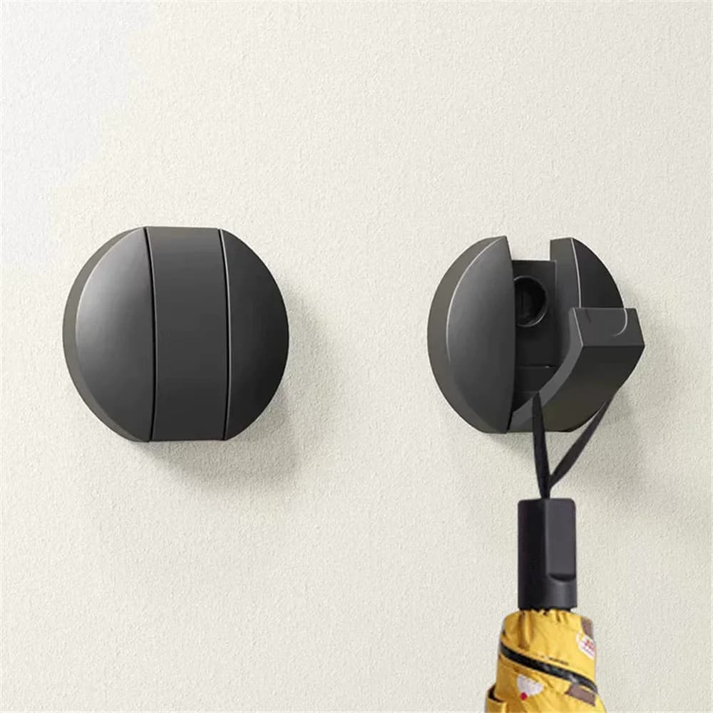 Black bathrobe hook Folding clothes hook Black gold coat hanger Clothes rack Aluminum kitchen hook Wall mounting