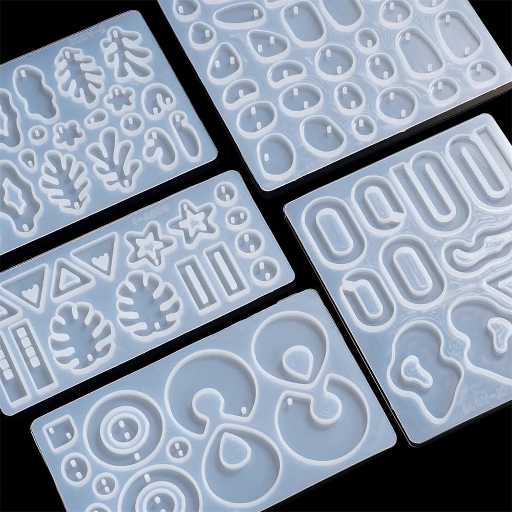 1 pz/lotto orecchini geometrici ciondolo stampo in silicone stella stile misto appeso stampo in resina epossidica per la creazione di gioielli decorazioni fai da te